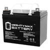 Mighty Max Battery 12V 35Ah replaces Hoveround MPV1, MPV2, MPV3, MPV4, MPV5 - 2 Pack ML35-12MP2569155